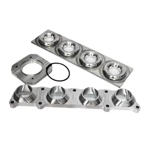 CNC machining stainless steel exhaust manifold flange
