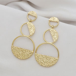 Hot Selling High Quality Fine Women Jewelry Gold Plated 925 Sterling <b>Silver</b> <b>Wedding</b> <b>Earrings</b> Jewelry - Product Image 2