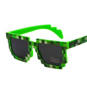 Lunettes <span class=keywords><strong>de</strong></span> <span class=keywords><strong>soleil</strong></span> vintage à pixels 8 bits pour hommes et femmes, <span class=keywords><strong>de</strong></span> <span class=keywords><strong>marque</strong></span>, à prix abordable, style mosaïque, fabriquées en Chine - Product Image 1