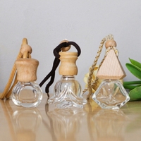 5ml 10ml personnaliser recharge vide Unique carré verre vaporisateur bouteille de parfum de voiture avec emballage de boîte de bouchon