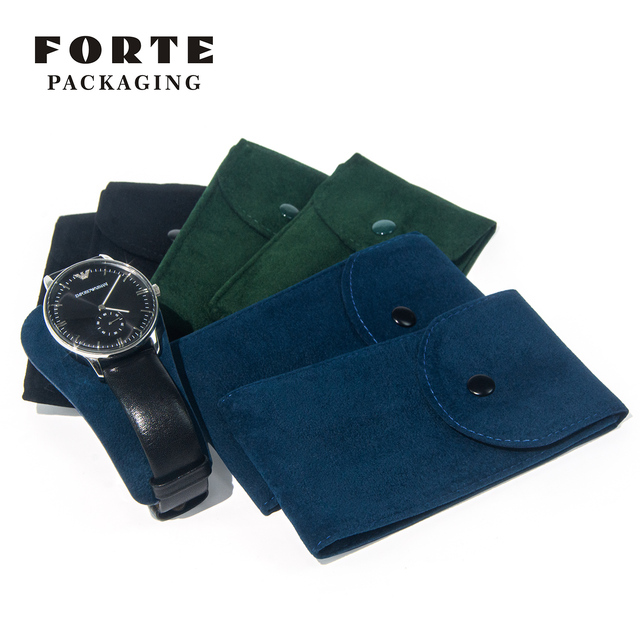 FORTE Watch Travel Pouch Custom Logo Single Velvet Watch Pouch Storage Cases