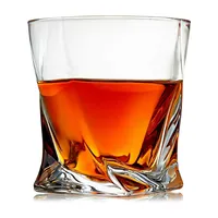 Design personalizzato 150ml-500ml infrangibile Base pesante conveniente Whisky Tequila borosilicato Rock Whisky tazza di vetro per regalo