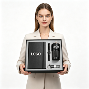Luxury 4 in 1 Business <b>Gift</b> Set with A5 Notebook Pen Thermos Keychain Custom Logo Personalized <b>Office</b> Promotion <b>Gift</b> Set - Product Image 2