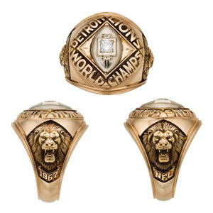 Bague de championnat de football américain des Lions de Detroit 1957, design de niche pour bijoux sportifs pour hommes - Product Image 1