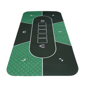 Tapete de Juego Personalizado Rectangular de 1.8m para Baccarat y Póker, Tapete de Espuma de Goma de 2mm de Grosor para Juegos de <span class=keywords><strong>Casino</strong></span> - Product Image 1