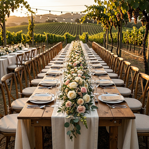 Table pliante robuste de 8 pieds, style rustique, en pin, pour les événements de <span class=keywords><strong>mariage</strong></span>, la restauration et le mobilier commercial - Product Image 5