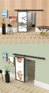 <span class=keywords><strong>Rail</strong></span> de <span class=keywords><strong>porte</strong></span> de grange américain robuste accessoires de quincaillerie de <span class=keywords><strong>porte</strong></span> en bois amovibles <span class=keywords><strong>Rail</strong></span> de <span class=keywords><strong>porte</strong></span> <span class=keywords><strong>coulissante</strong></span> domestique - Product Image 3