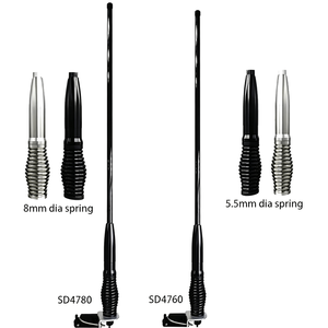 Antenne radio mobile VHF/UHF robuste à ressort, en fibre de verre, 477 MHz, avec câble PL259 - Product Image 2