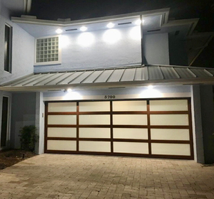 Panel de vidrio aislado transparente personalizado, marco de aluminio, puerta de garaje, otra categoría de puerta - Product Image 6