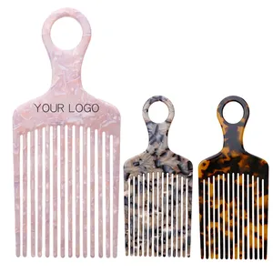 Petit peigne à cheveux bouclés faits à la maison, 1 pièce, joli accessoire de coiffure, en acétate plastique, <span class=keywords><strong>afro</strong></span>, rose, mince, pour femmes, 890165 - Product Image 1