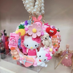 DIY Festival <span class=keywords><strong>de</strong></span> Navidad colgante hecho a mano resina artesanía crema Gel corona colgante Material paquete juguete simulado - Product Image 2