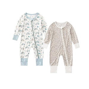 <span class=keywords><strong>Pyjama</strong></span> <span class=keywords><strong>bébé</strong></span> unisexe MULUNA en bambou, combinaison décontractée d'automne avec fermeture éclair bidirectionnelle, grenouillère douce <span class=keywords><strong>sans</strong></span> pieds - Product Image 5