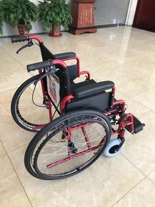 Anh y tế có thể tháo rời tựa lưng và chân còn lại chất lượng tốt thép Hướng dẫn sử dụng xe lăn cho vô hiệu hóa bệnh viện xe lăn - Product Image 5