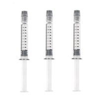 Seringues en verre hermétiques vides de 2 ml et 2,25 ml avec embout Luer Lock pour emballage de concentrés et de distillés de cire