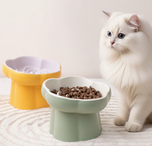 Comedero Lento para Mascotas, Tazón de Cerámica con Base Alta para Gatos y Perros Pequeños, Anti-Asfixia y Anti-Vuelco, Protección para el Cuello - Product Image 3