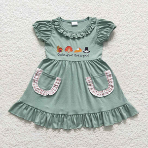 Ropa Infantil al por Mayor con Diseño de Estampado de Acción de Gracias, Conjuntos Combinados para Hermanos, Otoño, para Niños y Niñas - Product Image 4