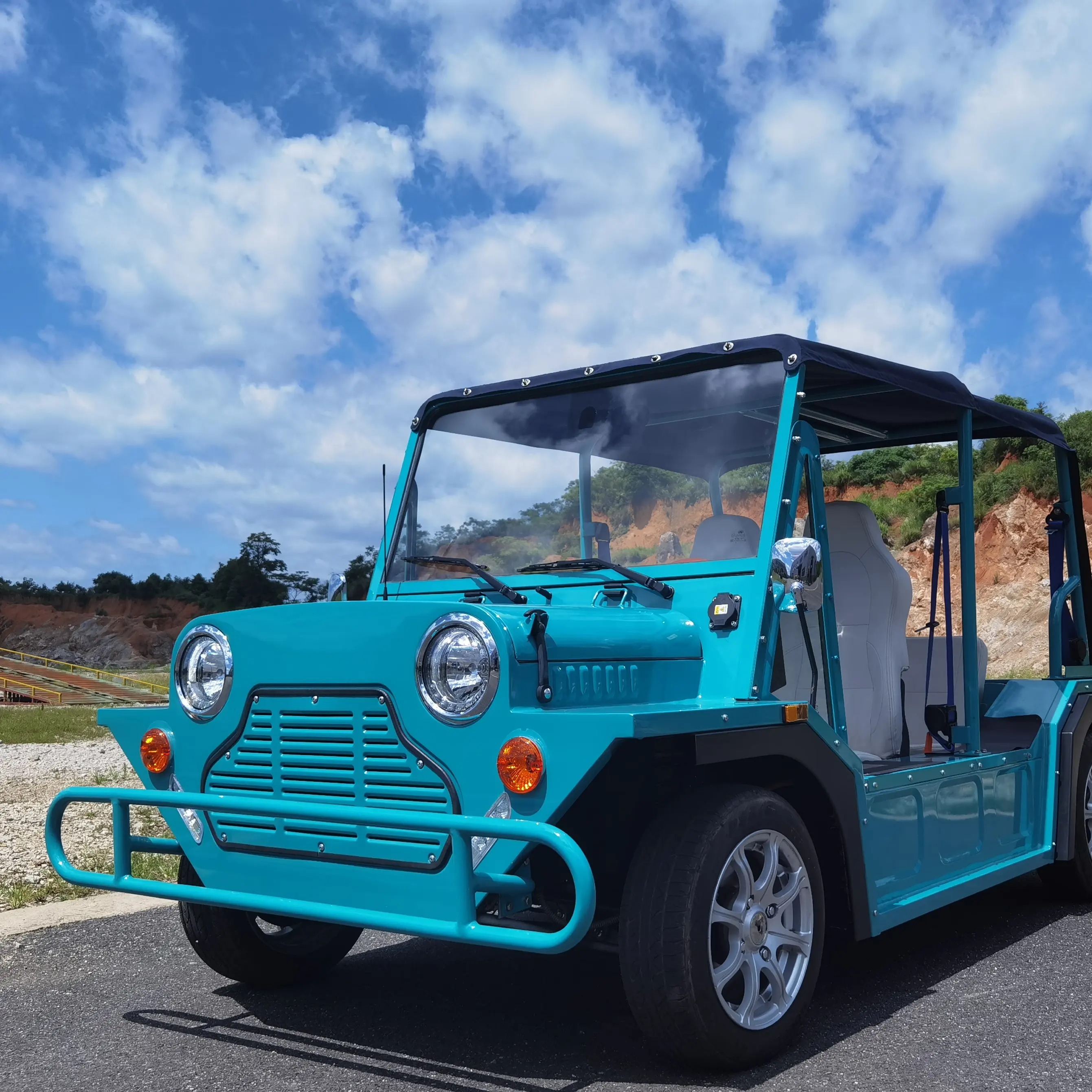 96 V 10Kw plaj Buggy büyük kapasiteli pil elektrikli Mini Jeep Moke için yedek parça Mini Moke