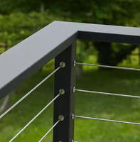 Conception de garde-corps en fil d'acier inoxydable moderne Tuyau de pont pour l'extérieur Balcon Escalier Villa Hôtel Appartement Pont Garde-corps Poteau
