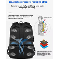 Sac à dos de voyage léger et étanche pour homme, antivol, personnalisé, pour ordinateur portable, idéal pour les affaires - Grande Vente