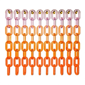 Nouvelle Chaîne de Maillons en Résine Colorée de Luxe, Décoration Artistique Tendance pour la Maison, Artisanat de Moulage Unique à Forme Irrégulière Fait Main - Product Image 3