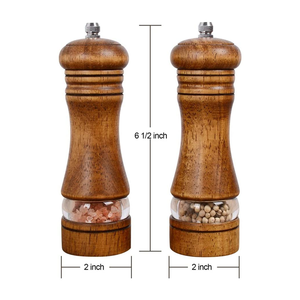 Salière vente en gros ensemble de solt et de poivre Transparent New Fire Salière et poivrière pour assaisonnements et épices - Product Image 5