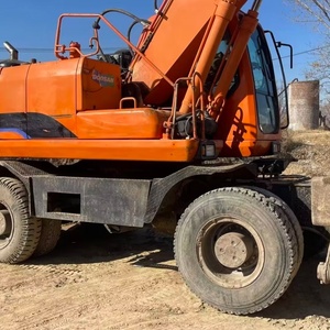 La basse consommation de carburant a utilisé la vitesse de conduite élevée d'excavatrice de roue de la DH210W-7 Doosan de machines de 20 tonnes et sont commodes pour le transfert - Product Image 6