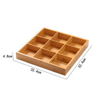 Support en bois étui sachets de thé café collations sucre édulcorants petits paquets sachet de thé en bambou stockage des aliments organisateur conteneur boîte