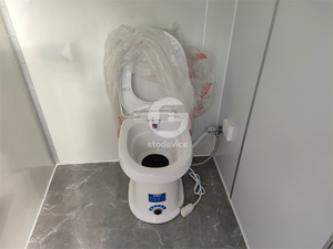 ห้องน้ำเคลื่อนที่กลางแจ้งแบบพกพาทันสมัย โครงสร้างเหล็ก ออกแบบมาสำหรับการตั้งแคมป์ ผลิตจากวัสดุแผงแซนวิช - Product Image 5