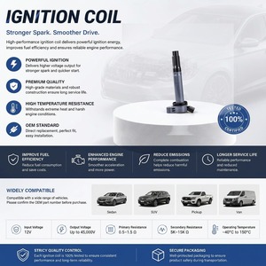 Bobine d'allumage de haute qualité, vente directe d'usine, 9091902251 pour Toyota RAV4 3.5L, système moteur automatique - Product Image 4