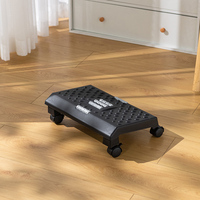 Repose-pieds ergonomique de bureau avec roulettes, points de massage, en PP, pour sous le bureau, chaise de jeu pour ordinateur à domicile, vente en gros OEM
