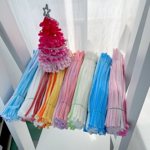 100Pcs Giá Bán Buôn Macaron Dây <span class=keywords><strong>Chenille</strong></span> Gốc DIY Tallos De Chenilla Xoắn <span class=keywords><strong>Chenille</strong></span> Mờ Dây Hướng Dẫn Mờ Limpiapipas - Product Image 6