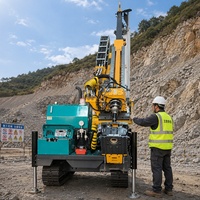 Foreuse rotative hydraulique portable à angle réglable de 10 à 90 degrés, avec moteur diesel à piston et pompe hydraulique, pour forages géologiques profonds