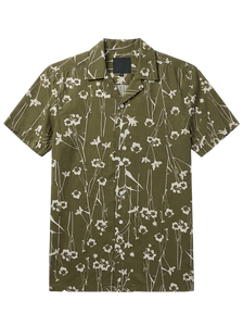 Fine Sales Marvellous Cost Tropical Print Camp Collar Short Sleeve Sustainable Abstract <b>Repeat</b> Pattern Mens Summer Cotton Shirts - Product Image 2