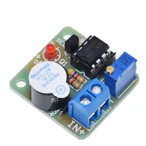 TZT 12V LM358 akümülatör ses işık Alarm kurulu Buzzer aşırı deşarj koruması olmadan aşırı deşarj kontrol modülü önlemek