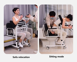 Patient Transfer Lift Chair Hydraulic Lift Shifting Nursing Wheelchair Medical Patients 130kg Capacity Adjustable Lightweight - Product Image 3
