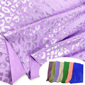 Néon paillettes polyamide élasthanne sirène feuille dot imprimé robe tissu - Product Image 5