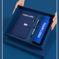 Ensemble de cadeaux d'affaires avec logo personnalisé, carnet de notes, gobelet isolé, élégant coffret cadeau d'entreprise, kit cadeau professionnel personnalisable