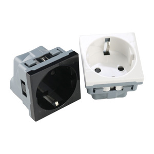 Trắng điện treo tường mở rộng ổ cắm EU Anh AU US 45*45mm 10A 13A 16A nhúng Cassette Ổ cắm điện Modular loại - Product Image 2