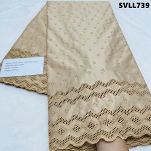 Tissu en dentelle brodé 100 % coton de qualité supérieure, style jacquard tissé, style Sénégal, couleur blanche, pour costumes <span class=keywords><strong>homme</strong></span>/femme - Product Image 2