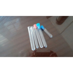 Tubes à essai rigides transparents 12 ml à fond rond en plastique pour usage en laboratoire - Product Image 2
