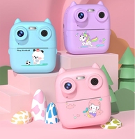Mini imprimante instantanée d'appareil photo pour enfants mignons 4800mah 2.4 pouces 1500mah caméra instantanée sans fil HD enregistrement vidéo Mini imprimante thermique