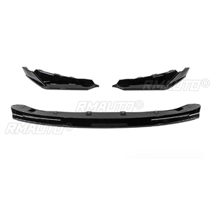 Gloss Black Front Bumper Lip Spoiler Diffuser <b>Splitters</b> Body Kit Aprons Cover Guard Trim for BMW M3 G80 M4 G82 2021 2022 2023+ - Product Image 2