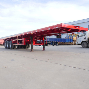 <span class=keywords><strong>Semi</strong></span>-remorque à plateau plat de <span class=keywords><strong>13</strong></span> mètres avec système de verrouillage par torsion pour la livraison logistique - Product Image 4