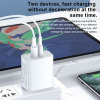 Grosir Pabrik PD+QC 20WEU Charger Tipe C Colokan US JP UK Dual Port Pengisian Daya Cepat Ponsel untuk iphone 14 13 Pro Max