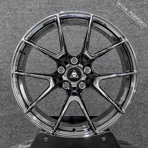 Jantes forgées en alliage d'aluminium 6061-T6 VS-5RS chromées noires brillantes au design musculaire et élégant, personnalisées pour voitures particulières BMW M3 M4 - Product Image 5