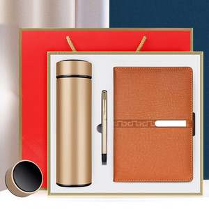 Promo Cadeau D'affaires Ensemble Notebook Stylo Bouteille D'eau Thermos Tasse Logo Personnalisé Oem Événement D'entreprise Promotionnel Clé Usb Coffret Cadeau - Product Image 6