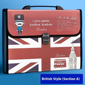 A4 nhựa di động tập tin lưu trữ hộp nhiều lớp Organ thư mục cho học sinh tiểu học cho cuốn sách và tài liệu tổ chức - Product Image 6