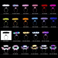 Nouveau serre-tête lumineux en plumes d'ange, fait main, pour déguisement de fée, accessoire de spectacle et de princesse, accessoire capillaire