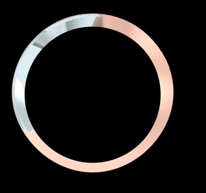 Twisted Sterling Silver Classic Brilliant Cut Diamond <b>Infinity</b> Bezel Set IGI Certified Wedding Band Engagement Ring Gold Rhodium - Product Image 4