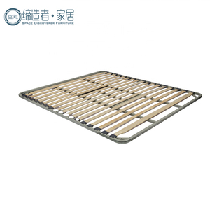 Tùy Chỉnh Kim Loại Thép Màu Chất Lượng Cao Tay Nghề Mạnh Mẽ Rắn Gỗ Thanh Hiện Đại Đầy Đủ Kích Thước Bằng Gỗ Kim Loại Nền Tảng Giường Khung - Product Image 5